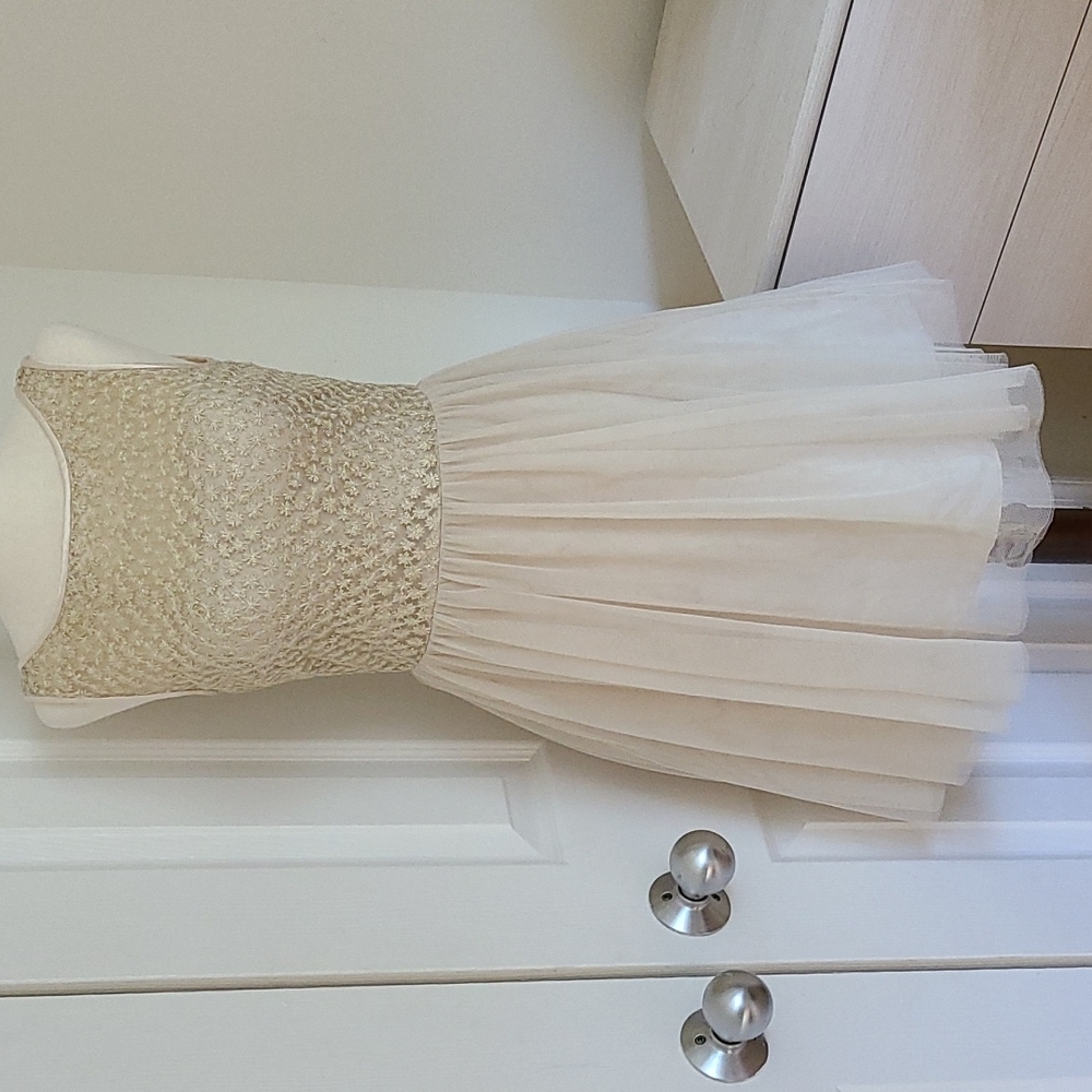 Adorable Aqua Neiman Marcus Champagne Party Dress